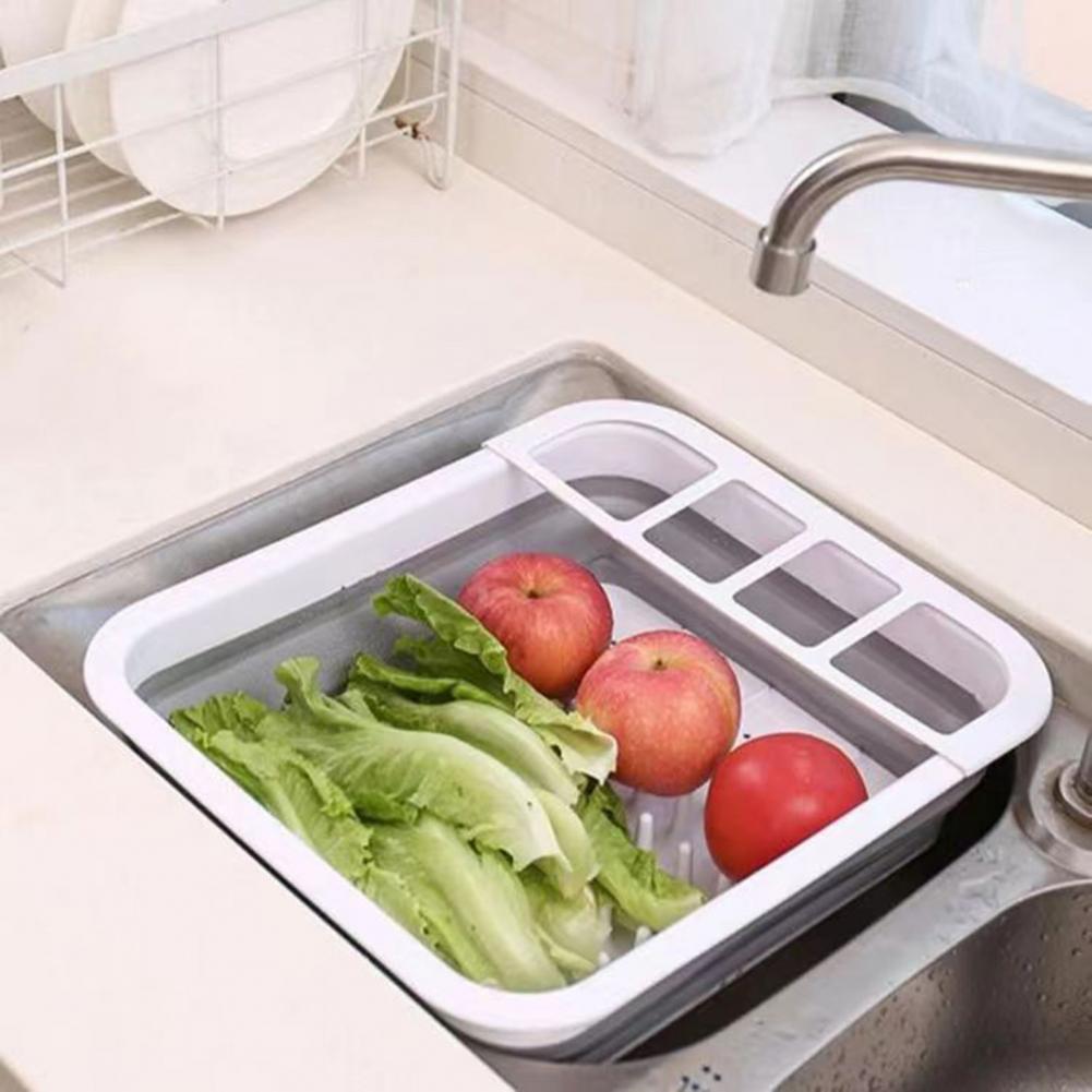 Dim Sum Basket - Foldable Dish Drying Rack with Drainboard