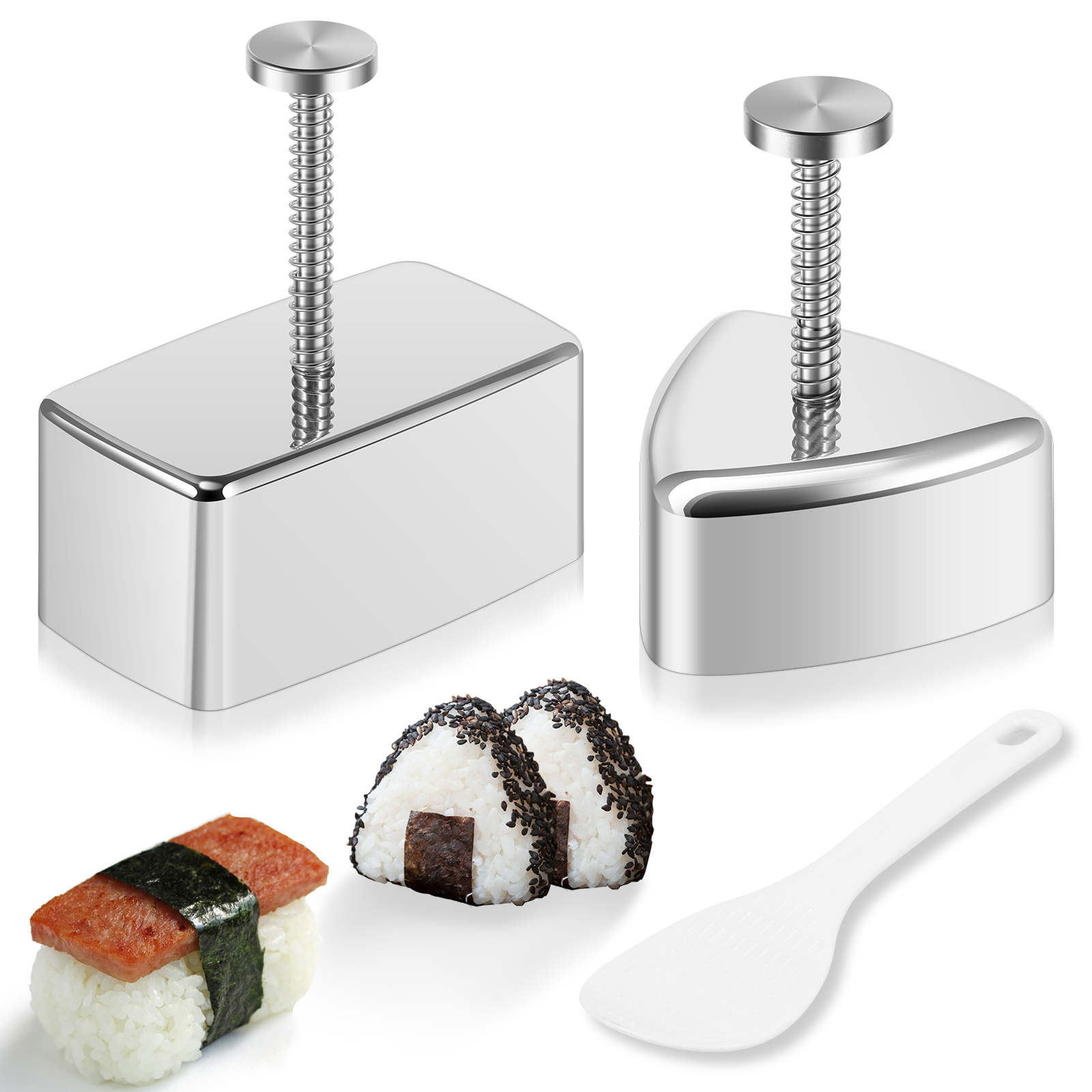 Spring Roll Wrapper - Onigiri Mold Non-stick Stainless Steel Triangle