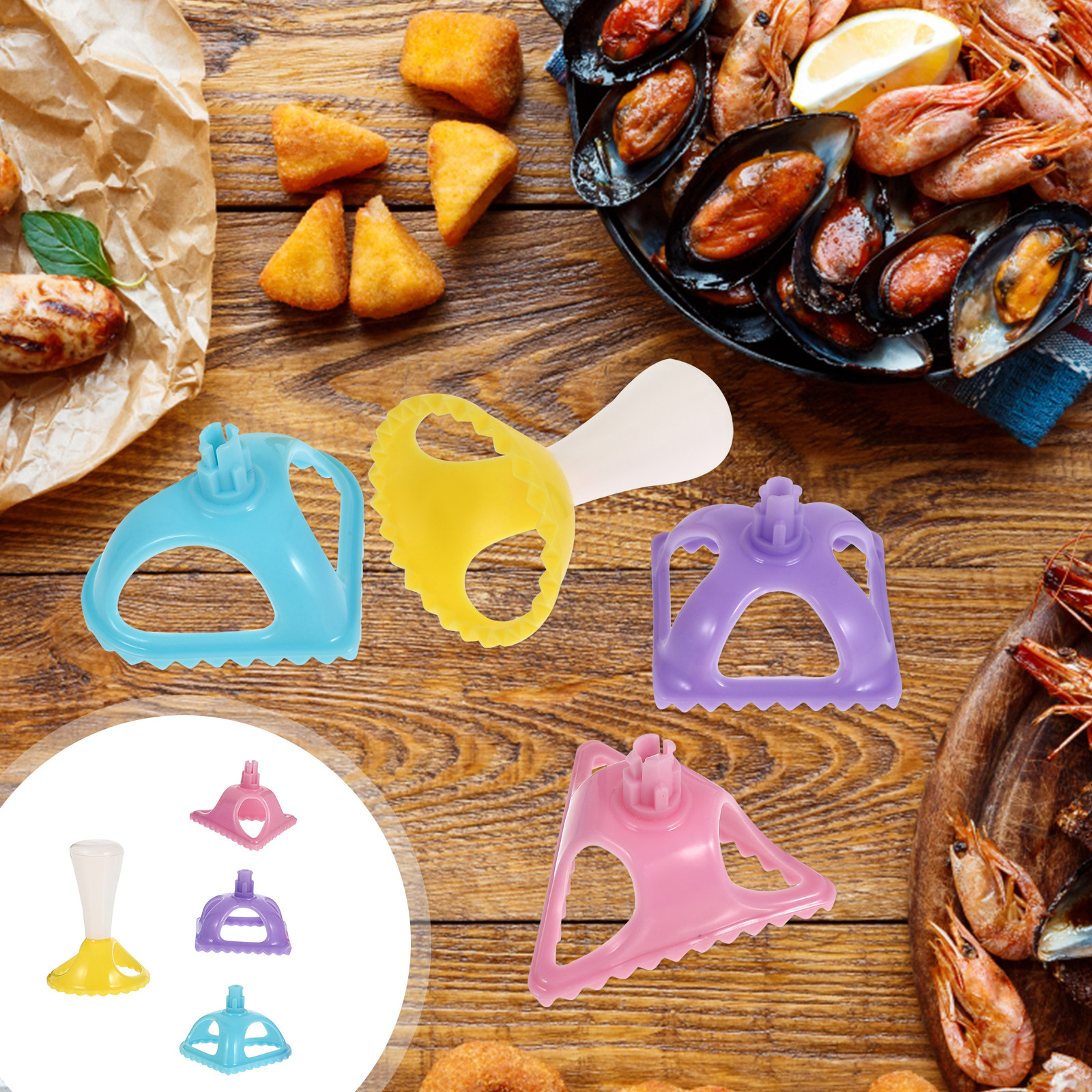 4Pcs Dumpling Turnover Mold Se - Dumpling Press Set recension och pris