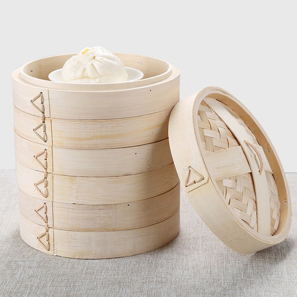 Steaming With Lid Cooking Tool - Bao Steamer Bamboo recension och pris