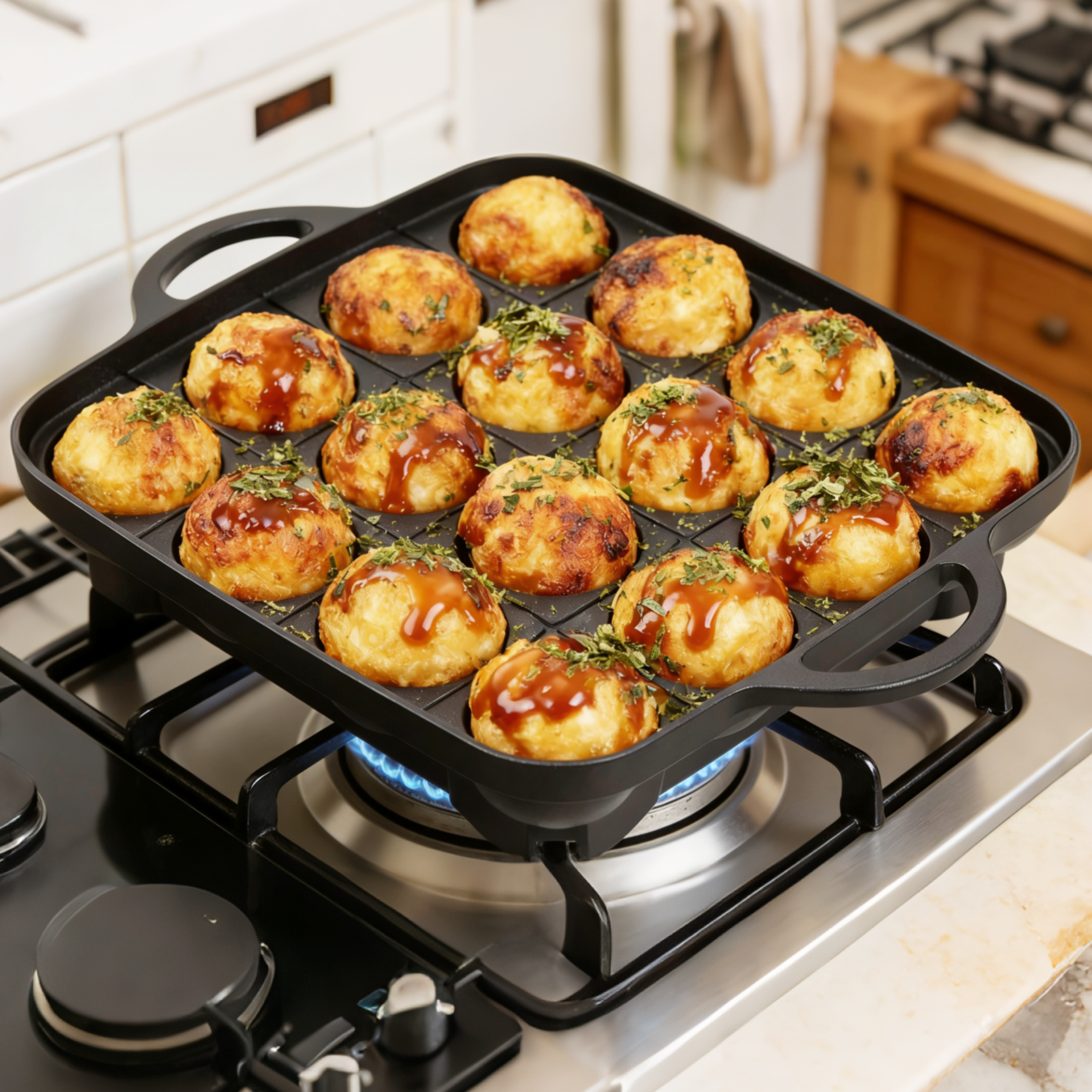 Takoyaki Pan 16 Hole Octopus B - Takoyaki Grill Plate recension och pris