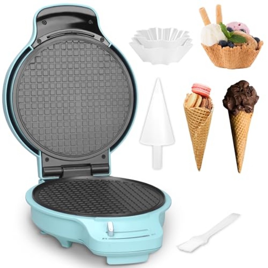 Waffle Cone Maker Machine with - Waffle Cone Maker recension och pris