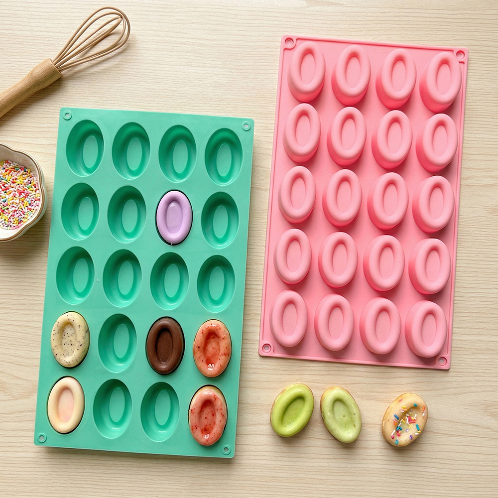20 cavity oval donut silicone  - Donut Mold Silicone recension och pris