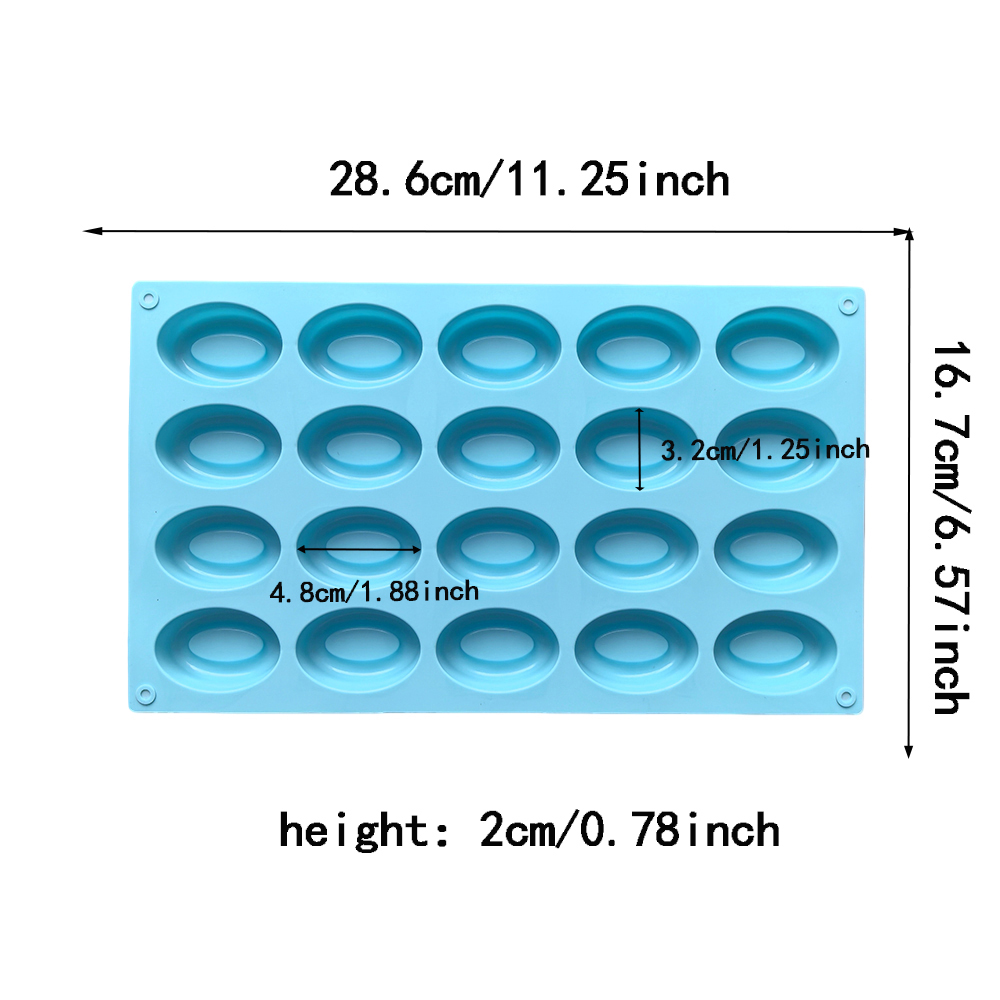 20 cavity oval donut silicone  - Donut Mold Silicone recension och pris
