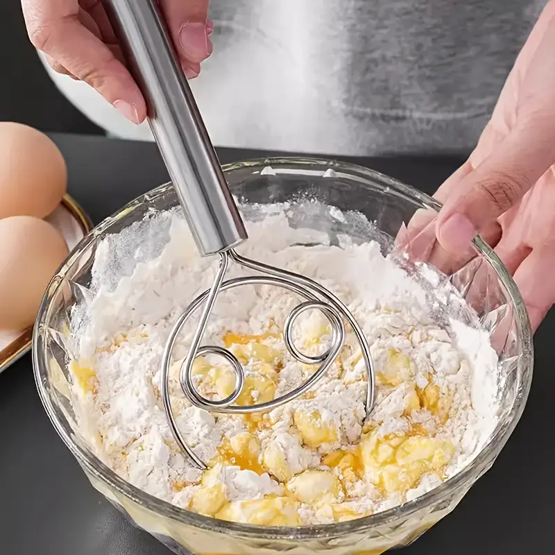 Danish Dough Whisk - Stainless - Danish Pancake Pan recension och pris