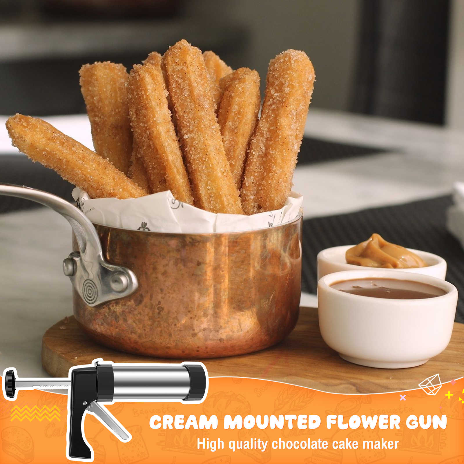 Diy Churro Maker Machine And C - Churros Maker Gun recension och pris