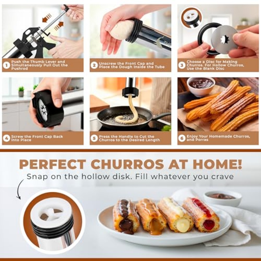 Churro Maker Machine and Sprit - Churros Maker Gun recension och pris