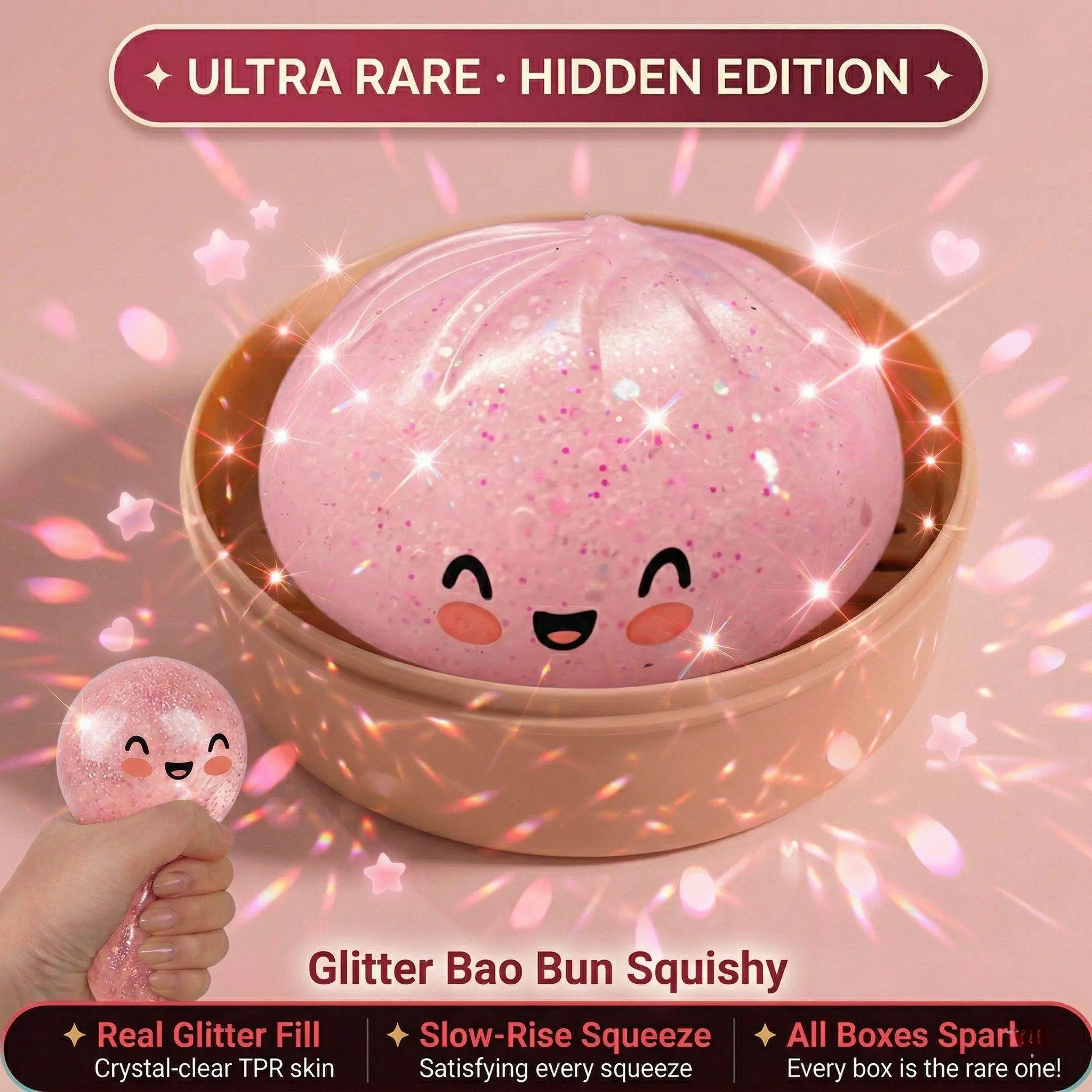 1pc Bamboo Steamer Bao Squishy - Bao Steamer Bamboo recension och pris