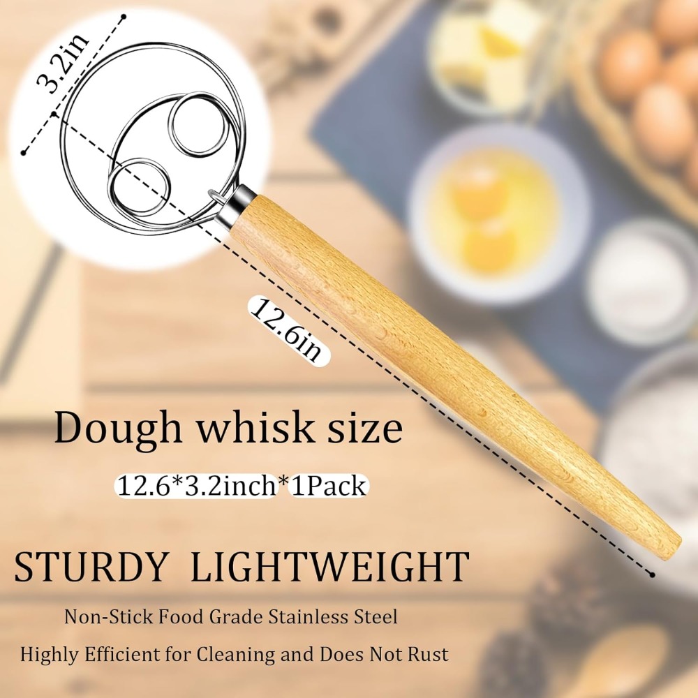 Danish Dough Whisk Stainless S - Danish Pancake Pan recension och pris